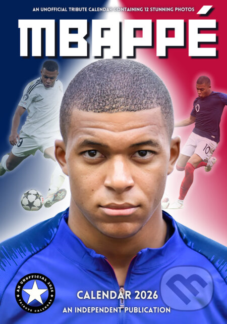 Nástěnný kalendář 2026: Kylian Mbappé (A3 29,7 x 42 cm) (Cure Pink). Cure Pink, 2025 Nástěnný kalendář 2026: Kylian Mbappé (A3 29,7 x 42 cm) (Cure Pink). Cure Pink, 2025