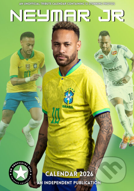Nástěnný kalendář 2026: Neymar (A3 29,7 x 42 cm) (Cure Pink). Cure Pink, 2025 Nástěnný kalendář 2026: Neymar (A3 29,7 x 42 cm) (Cure Pink). Cure Pink, 2025