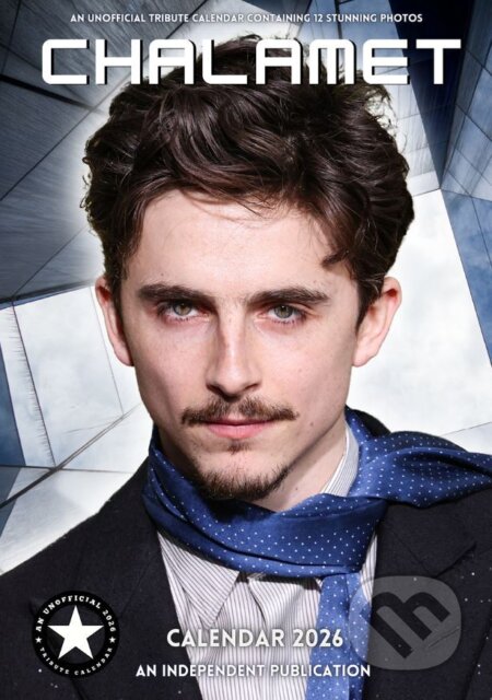 Nástěnný kalendář 2026: Timothée Chalamet (A3 29,7 x 42 cm) (Cure Pink). Cure Pink, 2025 Nástěnný kalendář 2026: Timothée Chalamet (A3 29,7 x 42 cm) (Cure Pink). Cure Pink, 2025