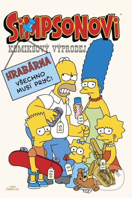 Kniha: Simpsonovi - Komiksový výprodej (Crew). Crew, 2025 Kniha: Simpsonovi - Komiksový výprodej (Crew). Crew, 2025
