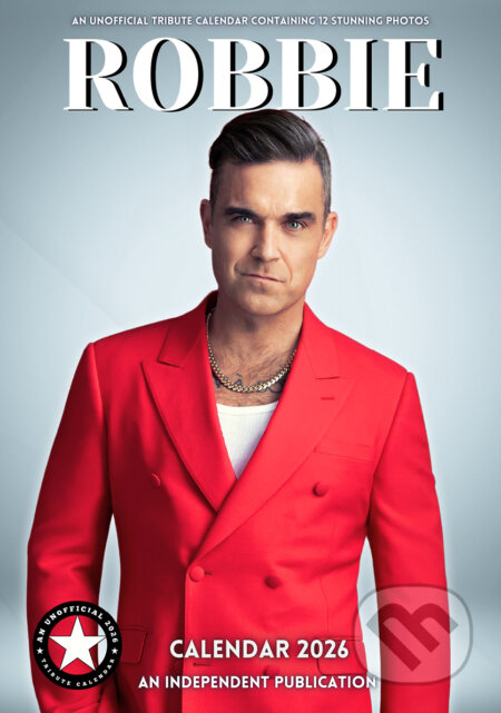 Nástěnný kalendář 2026: Robbie Williams (A3 29,7 x 42 cm) (Cure Pink). Cure Pink, 2025 Nástěnný kalendář 2026: Robbie Williams (A3 29,7 x 42 cm) (Cure Pink). Cure Pink, 2025