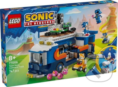 Společenská hra: LEGO® Sonic the Hedgehog 77006 Veliteľské vozidlo tímu Sonic (LEGO). LEGO, 2025 Společenská hra: LEGO® Sonic the Hedgehog 77006 Veliteľské vozidlo tímu Sonic (LEGO). LEGO, 2025