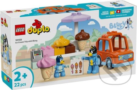 Společenská hra: LEGO® DUPLO® 10458 Bluey a výlet na zmrzlinu (LEGO). LEGO, 2025 Společenská hra: LEGO® DUPLO® 10458 Bluey a výlet na zmrzlinu (LEGO). LEGO, 2025