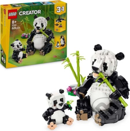 Společenská hra: LEGO® Creator 3 v 1 31165 Divoké zvieratá: Pandia rodinka (LEGO). LEGO, 2025 Společenská hra: LEGO® Creator 3 v 1 31165 Divoké zvieratá: Pandia rodinka (LEGO). LEGO, 2025