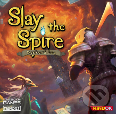 Společenská hra: Slay the Spire: desková hra (Gary Dworetsky, Anthony Giovannetti a Casey Yano). Mindok, 2025 Společenská hra: Slay the Spire: desková hra (Gary Dworetsky, Anthony Giovannetti a Casey Yano). Mindok, 2025