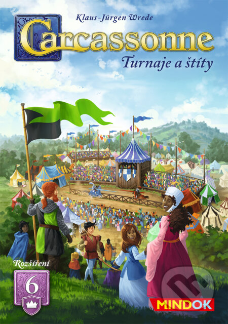 Společenská hra: Carcassonne 6: Turnaje a štíty 2025 (rozš.) (Mindok). Mindok, 2025 Společenská hra: Carcassonne 6: Turnaje a štíty 2025 (rozš.) (Mindok). Mindok, 2025