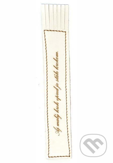 Záložka Aj malý krok vpred je stále krokom (Macoli Hand Made). Macoli Hand Made, 2025 Záložka Aj malý krok vpred je stále krokom (Macoli Hand Made). Macoli Hand Made, 2025