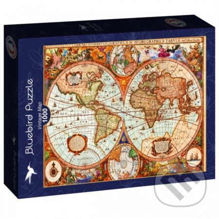 Puzzle: Puzzle Historická mapa (Aimee Stewart). Bluebird, 2025 Puzzle: Puzzle Historická mapa (Aimee Stewart). Bluebird, 2025