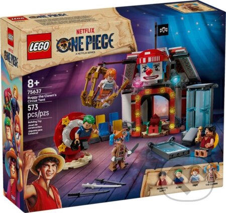 Společenská hra: LEGO® One Piece 75637 Klaun Buggy a jeho cirkusový stan (LEGO). LEGO, 2025 Společenská hra: LEGO® One Piece 75637 Klaun Buggy a jeho cirkusový stan (LEGO). LEGO, 2025