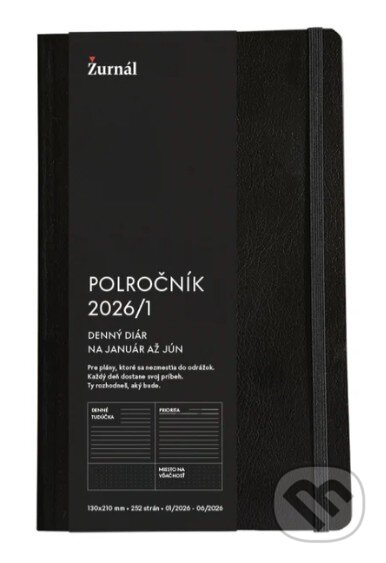 Kniha: Polročník 26/1 - diár na 1.polrok 2026 (Žurnál). Žurnál, 2025 Kniha: Polročník 26/1 - diár na 1.polrok 2026 (Žurnál). Žurnál, 2025