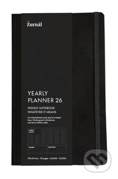 Kniha: Yearly planner 2026 - diár 2026 v angličtine (black) (Žurnál). Žurnál, 2025 Kniha: Yearly planner 2026 - diár 2026 v angličtine (black) (Žurnál). Žurnál, 2025
