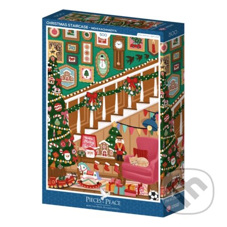 Puzzle: Puzzle Vianočné schodisko (Nidhi Kachhadiya). Pieces & Peace, 2025 Puzzle: Puzzle Vianočné schodisko (Nidhi Kachhadiya). Pieces & Peace, 2025