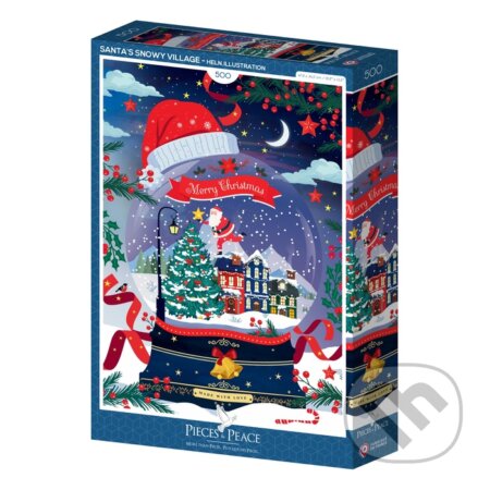 Puzzle: Puzzle Santova zasnežená dedina (Pieces & Peace). Pieces & Peace, 2025 Puzzle: Puzzle Santova zasnežená dedina (Pieces & Peace). Pieces & Peace, 2025