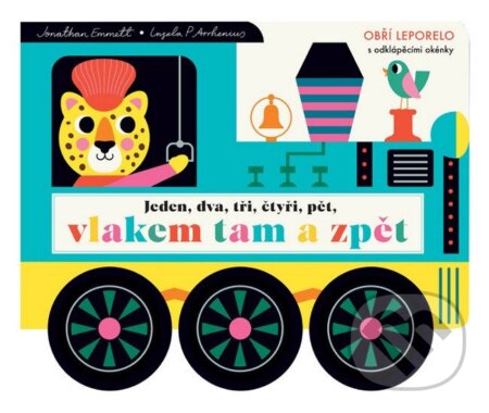 Kniha: Jeden, dva, tři, čtyři, pět, vlakem tam a zpět (Jonathan Emmett). Axióma, 2025 Kniha: Jeden, dva, tři, čtyři, pět, vlakem tam a zpět (Jonathan Emmett). Axióma, 2025