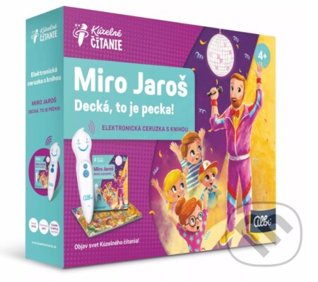 Kúzelné čítanie: Miro Jaroš - Decká, to je pecka! s elektronickou ceruzkou Albi (Albi). Albi, 2025 Kúzelné čítanie: Miro Jaroš - Decká, to je pecka! s elektronickou ceruzkou Albi (Albi). Albi, 2025