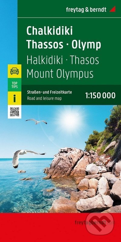 Chalkidiki - Thasos - Olympus 1:150 000 / automapa a rekreační mapa (freytag&berndt). freytag&berndt, 2025 Chalkidiki - Thasos - Olympus 1:150 000 / automapa a rekreační mapa (freytag&berndt). freytag&berndt, 2025