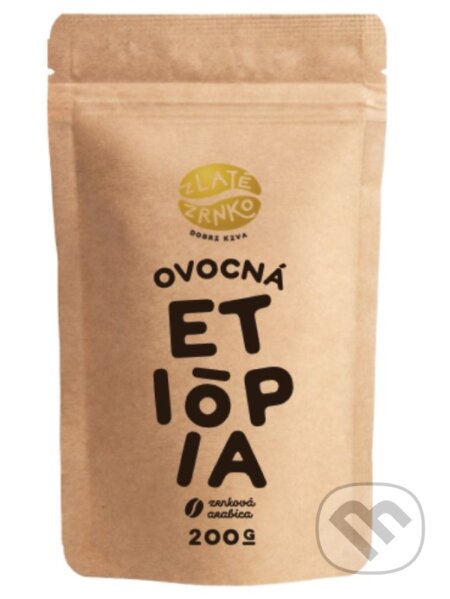 Kávy a čaje: Etiópia "Ovocná" (Zlaté Zrnko). Zlaté Zrnko Kávy a čaje: Etiópia "Ovocná" (Zlaté Zrnko). Zlaté Zrnko