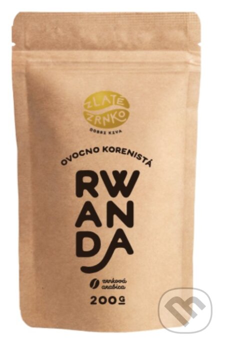 Kávy a čaje: Rwanda "Ovocno-korenistá" (Zlaté Zrnko). Zlaté Zrnko Kávy a čaje: Rwanda "Ovocno-korenistá" (Zlaté Zrnko). Zlaté Zrnko