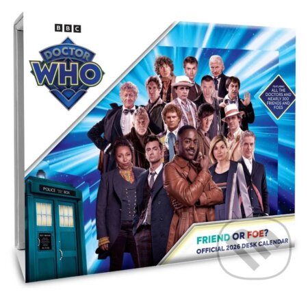 Oficiální stolní trhací kalendář BBC 2026: Doctor Who (15 x 13 x 4 cm) (Cure Pink). Cure Pink, 2025 Oficiální stolní trhací kalendář BBC 2026: Doctor Who (15 x 13 x 4 cm) (Cure Pink). Cure Pink, 2025