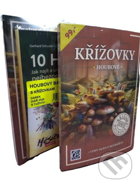 Kniha: Houbový balíček s křížovkami + dárek měsíční diář 2026 s tužkou (Glos). Glos, 2025 Kniha: Houbový balíček s křížovkami + dárek měsíční diář 2026 s tužkou (Glos). Glos, 2025
