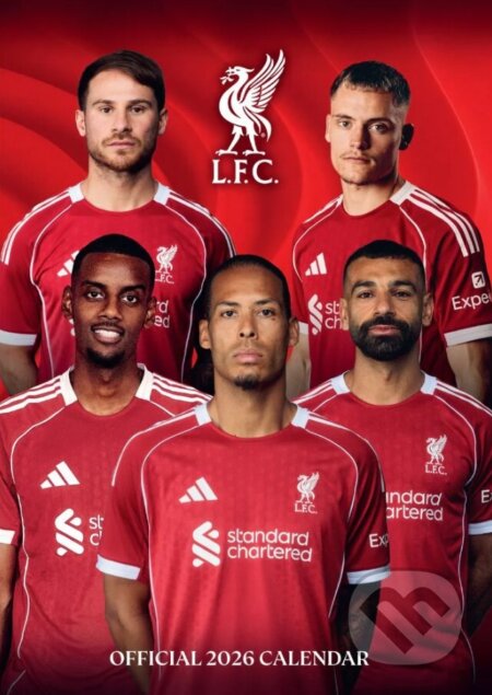 Oficiální nástěnný kalendář 2026: FC Liverpool (A3 29,7 x 42 cm) (Danilo Promotions). Danilo Promotions, 2025 Oficiální nástěnný kalendář 2026: FC Liverpool (A3 29,7 x 42 cm) (Danilo Promotions). Danilo Promotions, 2025