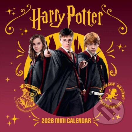 Oficiální nástěnný mini kalendář 2026: Harry Potter (17,8 x 17,8|35,6 cm) (Harry Potter). Harry Potter, 2025 Oficiální nástěnný mini kalendář 2026: Harry Potter (17,8 x 17,8|35,6 cm) (Harry Potter). Harry Potter, 2025