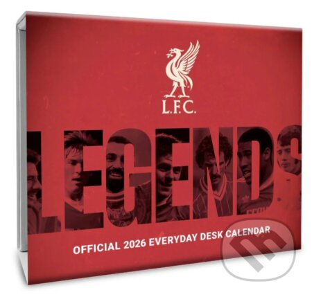 Oficiální stolní trhací kalendář 2026: FC Liverpool (15 x 13 x 4 cm) (Cure Pink). Cure Pink, 2025 Oficiální stolní trhací kalendář 2026: FC Liverpool (15 x 13 x 4 cm) (Cure Pink). Cure Pink, 2025