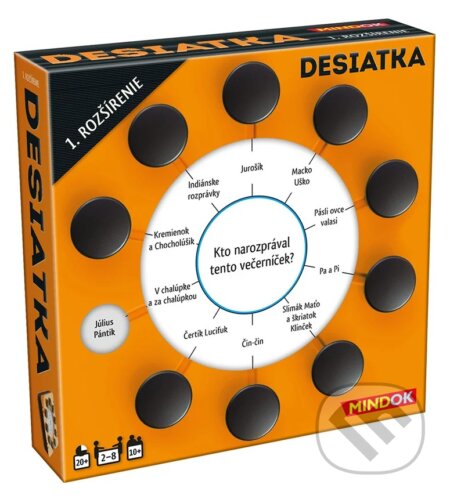 Spoločenská hra: Desiatka SK: 1. rozšírenie (Mindok). Mindok, 2025 Spoločenská hra: Desiatka SK: 1. rozšírenie (Mindok). Mindok, 2025