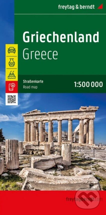 Grécko 1: 500 000 (freytag&berndt). freytag&berndt, 2025 Grécko 1: 500 000 (freytag&berndt). freytag&berndt, 2025
