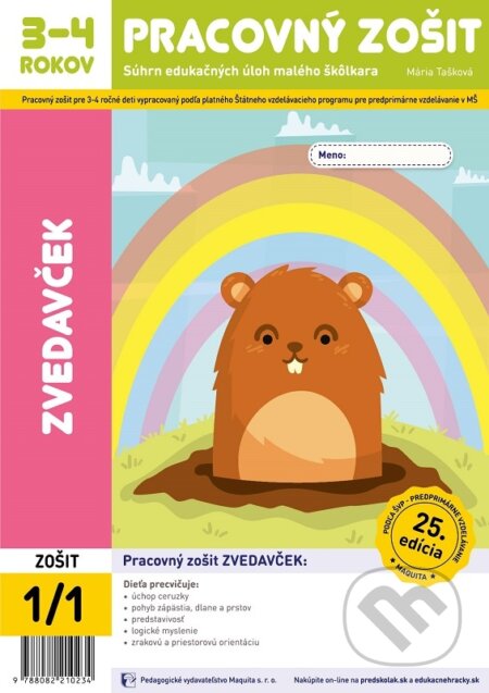 Kniha: Zvedavček (Mária Tašková). Maquita, 2025 Kniha: Zvedavček (Mária Tašková). Maquita, 2025