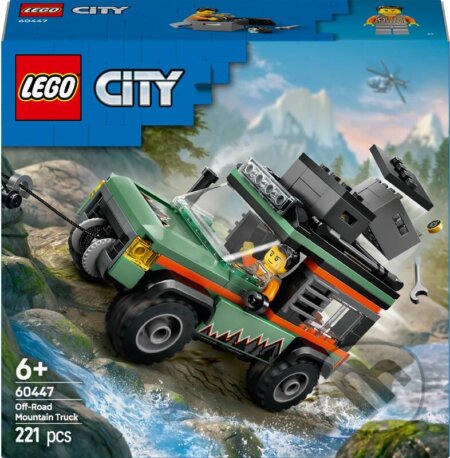 Společenská hra: LEGO® City 60447 Terénne horské nákladné auto 4x4 (LEGO). LEGO, 2025 Společenská hra: LEGO® City 60447 Terénne horské nákladné auto 4x4 (LEGO). LEGO, 2025