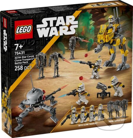 Společenská hra: LEGO® Star Wars™ 75431 Bojový balíček klonových vojakov z 327. hviezdneho zboru (LEGO). LEGO, 2025 Společenská hra: LEGO® Star Wars™ 75431 Bojový balíček klonových vojakov z 327. hviezdneho zboru (LEGO). LEGO, 2025