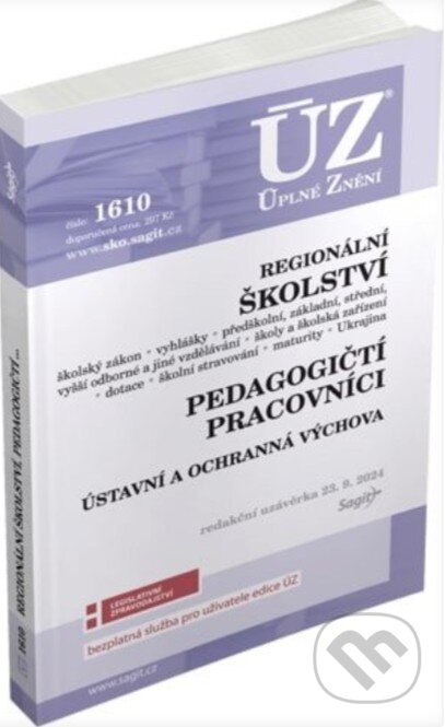 Kniha: ÚZ 1652 Regionální školství (Sagit). Sagit, 2025 Kniha: ÚZ 1652 Regionální školství (Sagit). Sagit, 2025