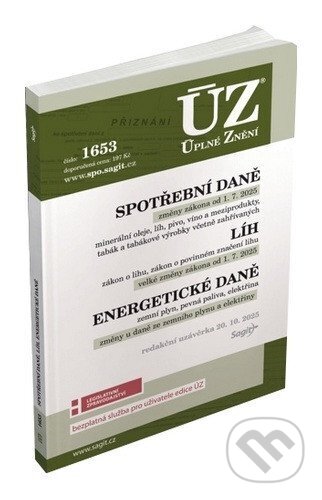 Kniha: ÚZ 1653 Spotřební daně (Sagit). Sagit, 2025 Kniha: ÚZ 1653 Spotřební daně (Sagit). Sagit, 2025