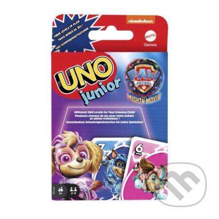 Společenská hra: Uno Junior - Tlapková patrola (Mattel). Mattel, 2025 Společenská hra: Uno Junior - Tlapková patrola (Mattel). Mattel, 2025