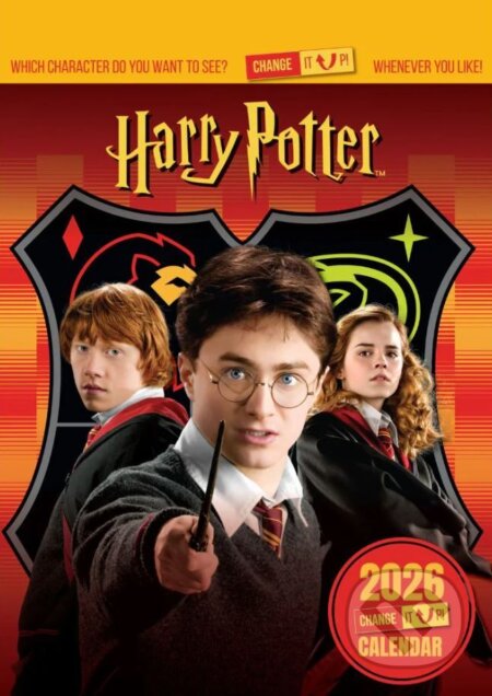 Oficiální nástěnný kalendář 2026 s nastavitelnými obrázky: Harry Potter (A3 29,7 x 42 cm) (Harry Potter). Harry Potter, 2025 Oficiální nástěnný kalendář 2026 s nastavitelnými obrázky: Harry Potter (A3 29,7 x 42 cm) (Harry Potter). Harry Potter, 2025
