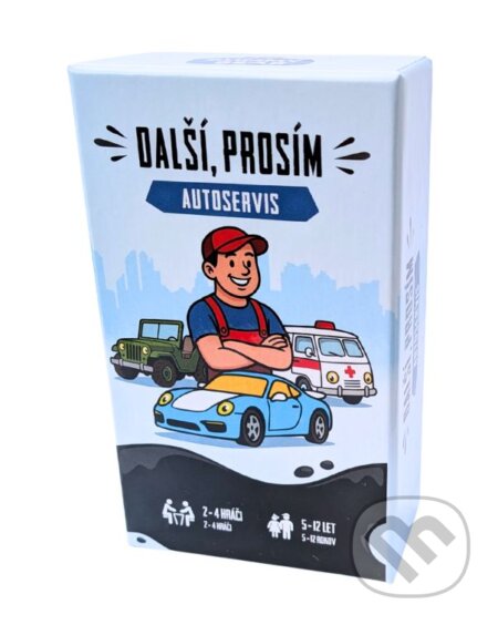 Spoločenská hra: Další prosím - autoservis (Dummy Bear). Dummy Bear, 2025 Spoločenská hra: Další prosím - autoservis (Dummy Bear). Dummy Bear, 2025