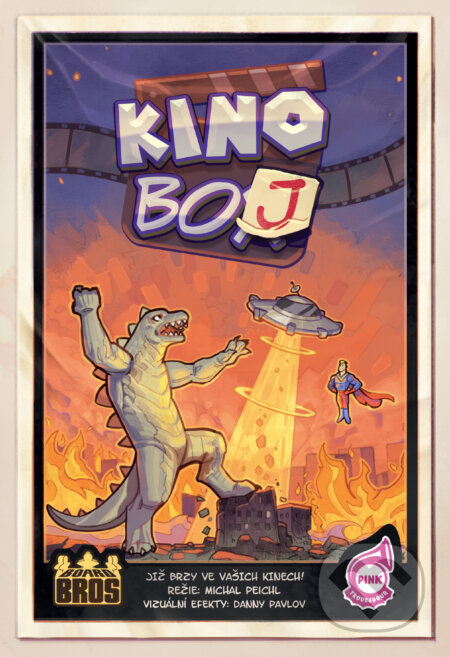 Společenská hra: Kinoboj (BoardBros). BoardBros, 2025 Společenská hra: Kinoboj (BoardBros). BoardBros, 2025