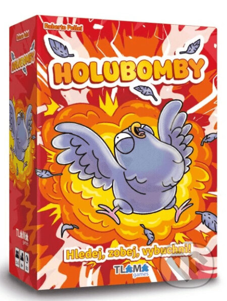 Spoločenská hra: Holubomby (Tlama games). Tlama games, 2025 Spoločenská hra: Holubomby (Tlama games). Tlama games, 2025