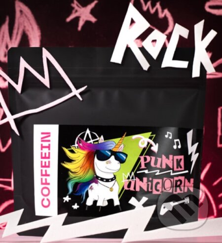 Kávy a čaje: Punk unicorn (COFFEEIN). COFFEEIN Kávy a čaje: Punk unicorn (COFFEEIN). COFFEEIN