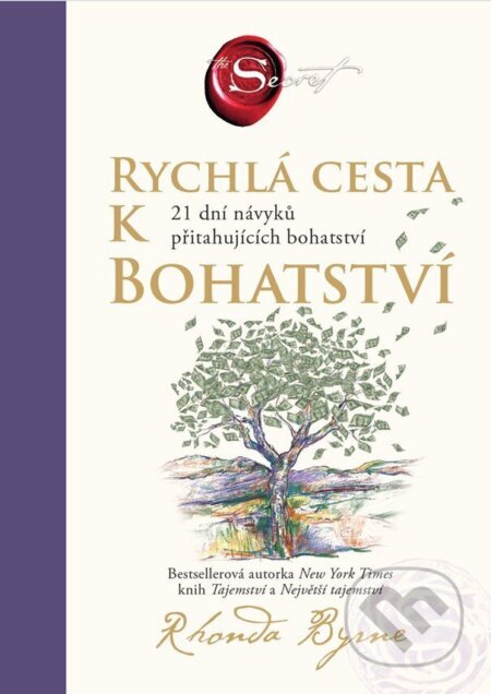 Kniha: Rychlá cesta k bohatství (Rhonda Byrne). HarperCollins, 2025 Kniha: Rychlá cesta k bohatství (Rhonda Byrne). HarperCollins, 2025