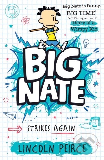 Kniha: Big Nate Strikes Again (Lincoln Peirce). HarperCollins, 2025 Kniha: Big Nate Strikes Again (Lincoln Peirce). HarperCollins, 2025