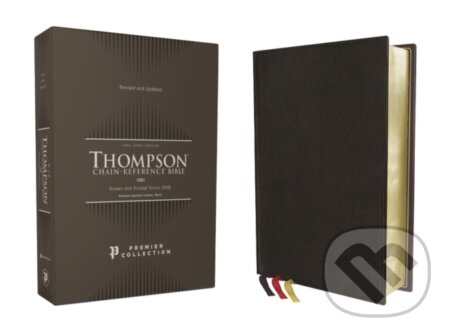 Kniha: KJV, Thompson Chain-Reference Bible, Premium Goatskin Leather, Black, Premier Collection, Art Gilded Edges, Black Letter, Comfort Print (Thompson Frank). Zondervan, 2022 Kniha: KJV, Thompson Chain-Reference Bible, Premium Goatskin Leather, Black, Premier Collection, Art Gilded Edges, Black Letter, Comfort Print (Thompson Frank). Zondervan, 2022