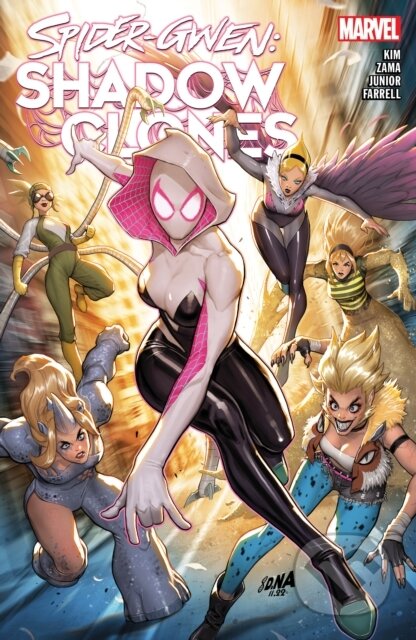 Kniha: Spider-Gwen: Shadow Clones (Emily Kim). , 2023 Kniha: Spider-Gwen: Shadow Clones (Emily Kim). , 2023