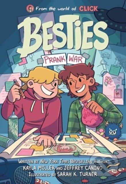 Kniha: Besties: Prank War (Jeffrey Canino a Kayla Miller). HarperCollins, 2025 Kniha: Besties: Prank War (Jeffrey Canino a Kayla Miller). HarperCollins, 2025