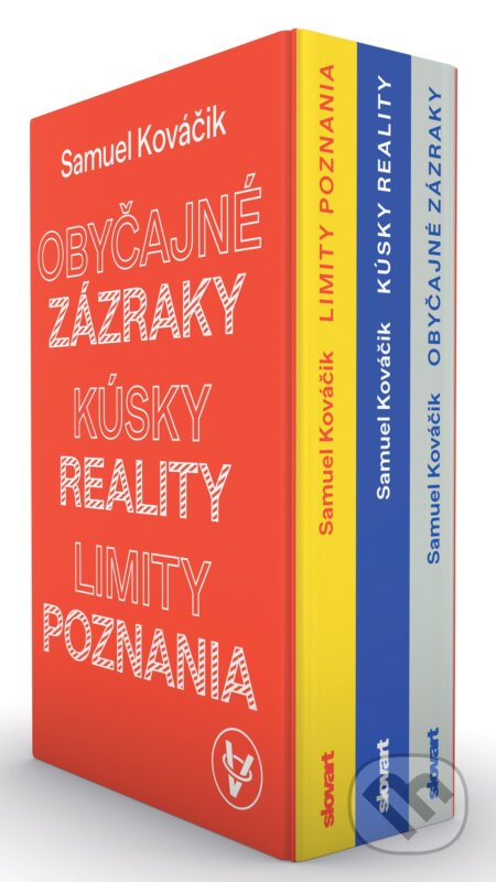 Kniha: SET Obyčajné zázraky, Kúsky reality, Limity poznania (Samuel Kováčik). Slovart, 2025 Kniha: SET Obyčajné zázraky, Kúsky reality, Limity poznania (Samuel Kováčik). Slovart, 2025