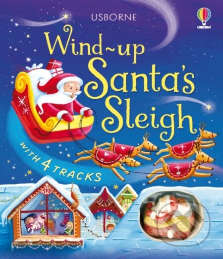 Kniha: Wind-Up Santas Sleigh (Fiona Watt). Usborne, 2025 Kniha: Wind-Up Santas Sleigh (Fiona Watt). Usborne, 2025