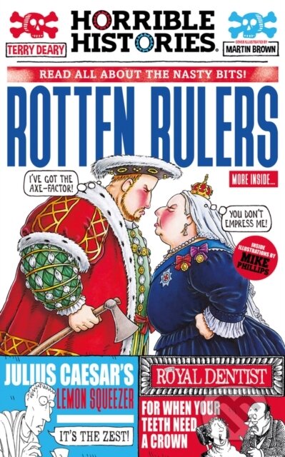 Kniha: Rotten Rulers (Terry Deary). Scholastic, 2022 Kniha: Rotten Rulers (Terry Deary). Scholastic, 2022
