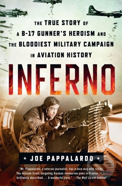 Kniha: Inferno: The True Story of a B-17 Gunner's Heroism and the Bloodiest Military Campaign in Aviation History (Joe Pappalardo). , 2022 Kniha: Inferno: The True Story of a B-17 Gunner's Heroism and the Bloodiest Military Campaign in Aviation History (Joe Pappalardo). , 2022