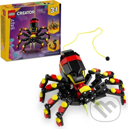 Společenská hra: LEGO® Creator 3 v 1 31159 Divoké zviera: Prekvapivý pavúk (LEGO). LEGO, 2025 Společenská hra: LEGO® Creator 3 v 1 31159 Divoké zviera: Prekvapivý pavúk (LEGO). LEGO, 2025